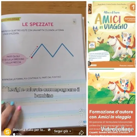 Workbook Page with Italian Instructions