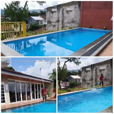 Swimming Pool Cleaning in Residential Area