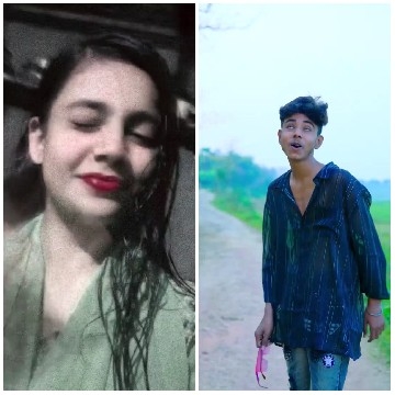 Split Screen of Two Individuals
