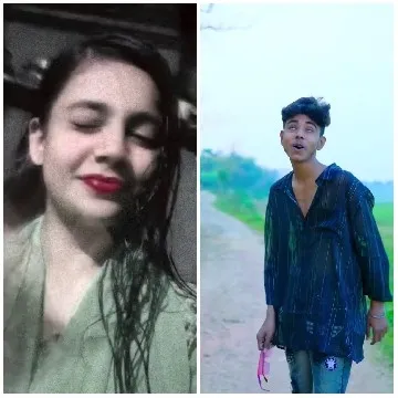 Split Screen of Two Individuals