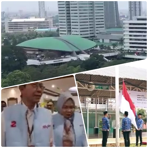 Cityscape and Uniformed Individuals