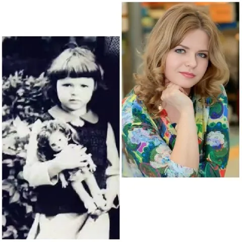 Girl with Doll and Adult Woman