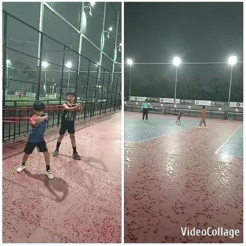 Children Playing on Sports Court