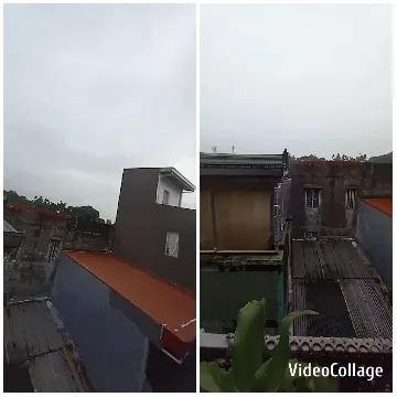 Urban Rooftops Under Gray Sky