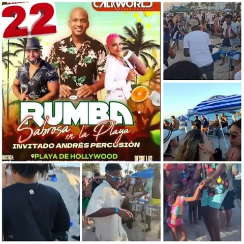 Beach Event with Festive Activities
