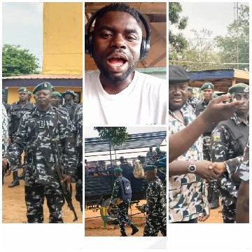 Uniformed Officers and Handshake