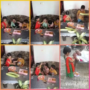 Children Sharing Snacks on Couch