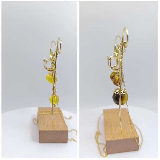 Decorative Hairpins on Wooden Blocks