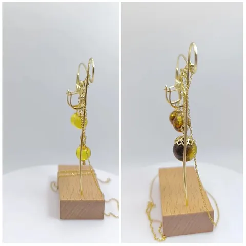 Decorative Hairpins on Wooden Blocks