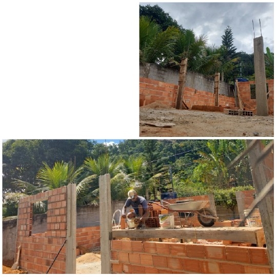 Construction Site with Workers