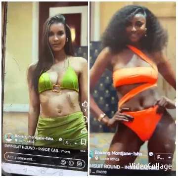 Women in Bikinis at Indoor Setting