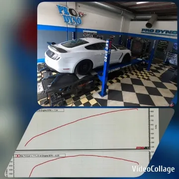 White Sports Car on Dynamometer
