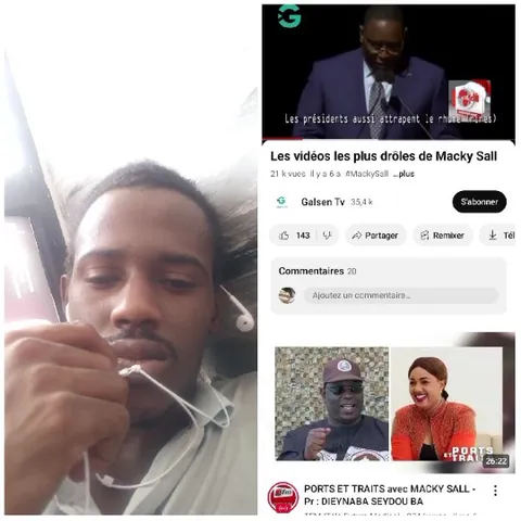 Person with Headphones and YouTube Page