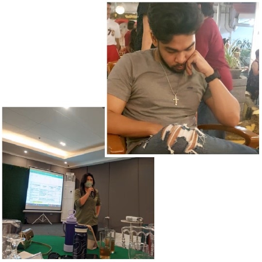 Person Resting and Speaking