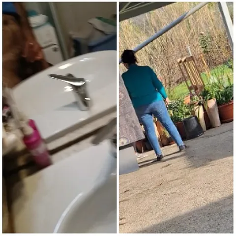 Bathroom and Garden Scenes