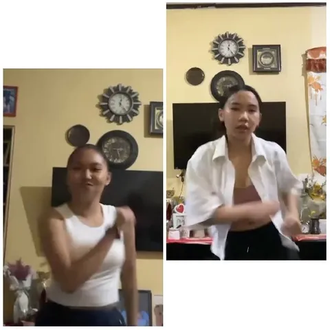 Dancing Person with Clocks in Background