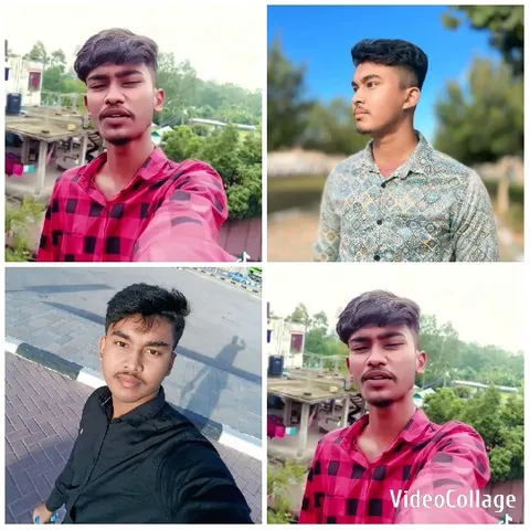 Young Man in Various Outfits