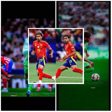 Soccer Match with Player in Action