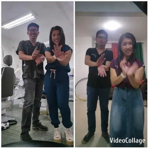 Couple Posing with Gestures Indoors
