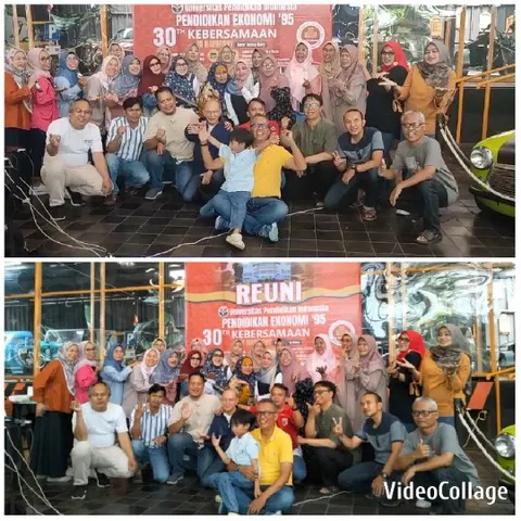 Reunion Celebration with Smiling Faces