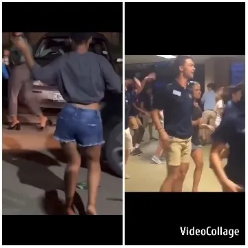 Walking on Street and Socializing