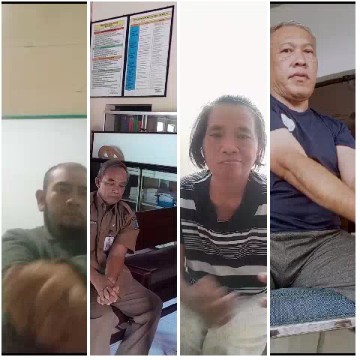 Individuals Indoors with Background Details