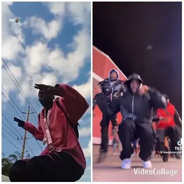 Gesturing Person and Dancing Group