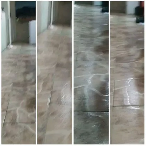 Marble Patterned Hallway Floor