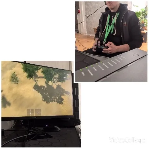 Gamer Holding Controller Indoors