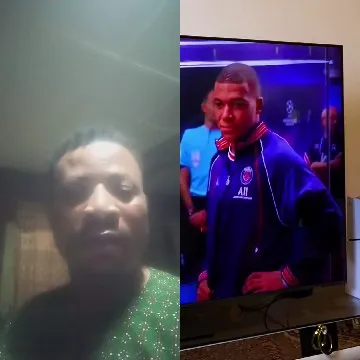 Man in Dim Room and Sports Scene