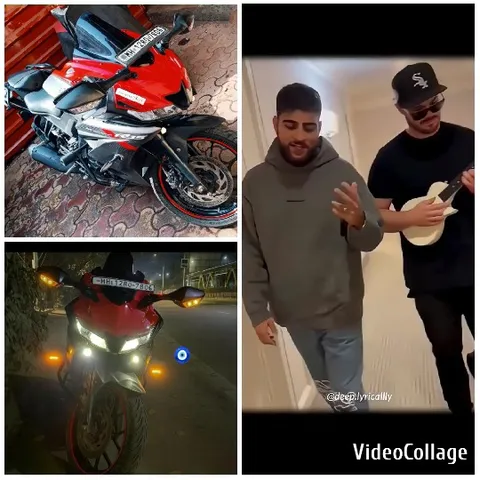 Motorcycle and People in Hallway