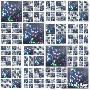 Blurred Lights and Text Patterns