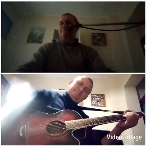 Musician Singing and Playing Guitar