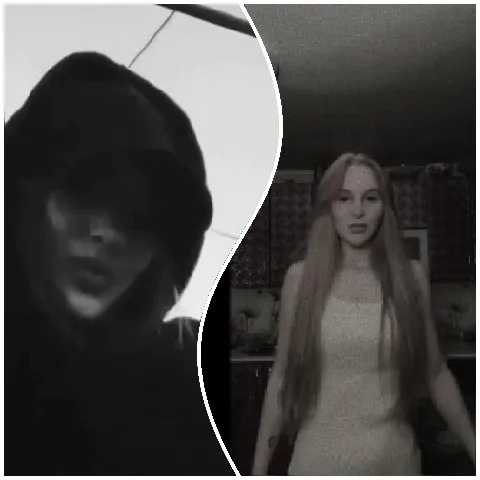 Shadowed Figure and Indoor Portrait