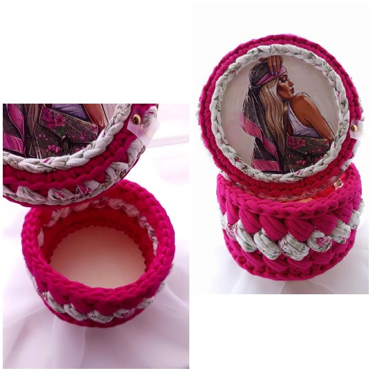 Handcrafted Basket with Artistic Lid