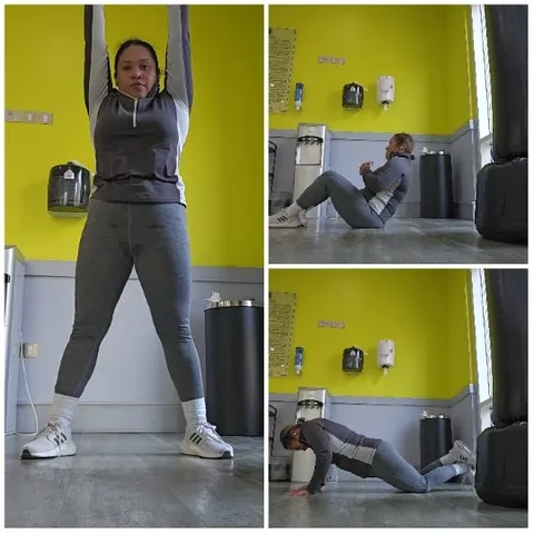 Indoor Exercise Routine in Yellow Room