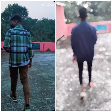 Two People Walking Away