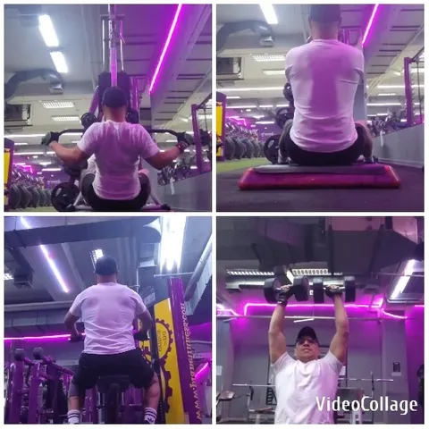 Weightlifting Under Pink Lighting