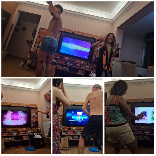 People Enjoying a Casual Game Night