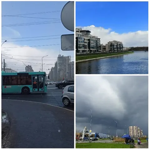 City Street and Residential Complex