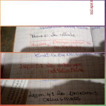 Colorful Notebook Pages with Topics