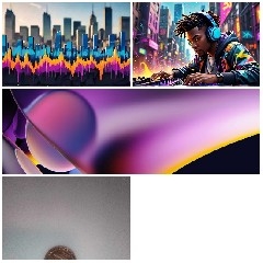 Urban DJ and Abstract Art
