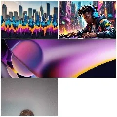 Urban DJ and Abstract Art