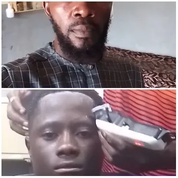 Haircut Scene with Bearded Man