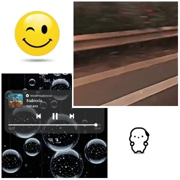 Winking Face and Music Player Scene