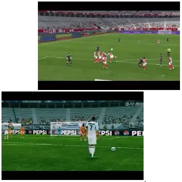 Virtual Soccer Match Gameplay