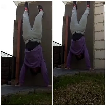 Handstand Practice Outdoors