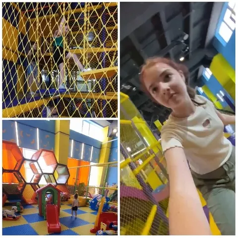 Children Playing in Indoor Playground
