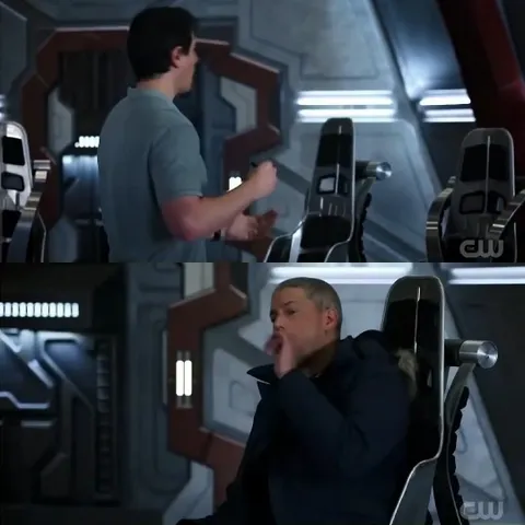 Discussion in a Futuristic Room
