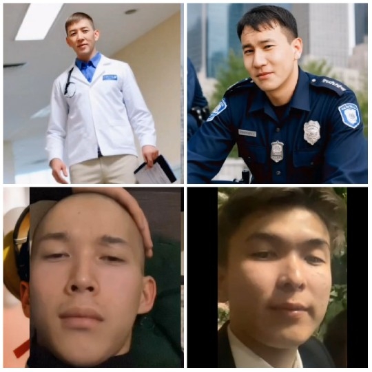 Four Professionals in Different Attires